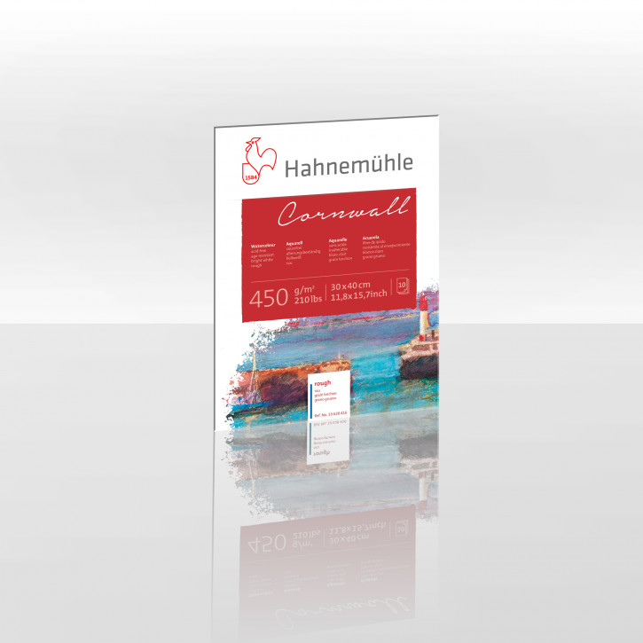Hahnemühle Cornwall rau, 30x40cm 450g m²