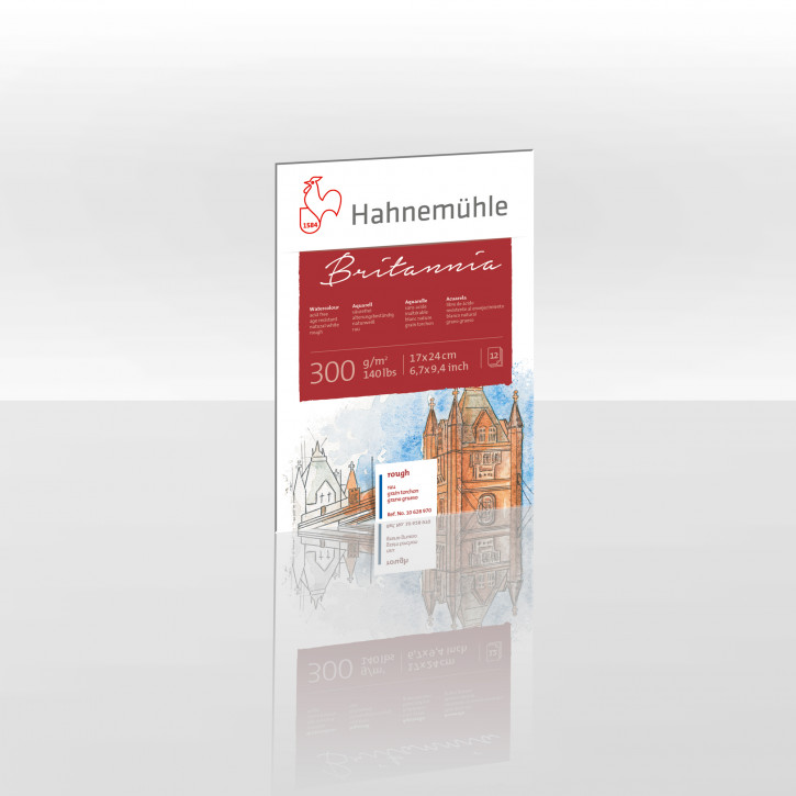 Hahnemühle Britannia rau 17X24 cm, 300g m²