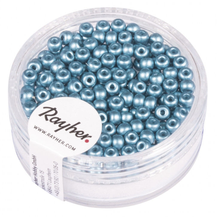Rocailles, 3mm, Dose 200Stück, lagune
