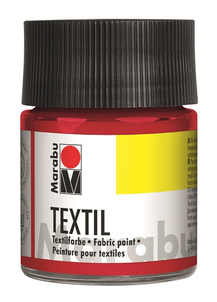 Marabu Textil Stoffmalfarbe 50 ml-kirschrot