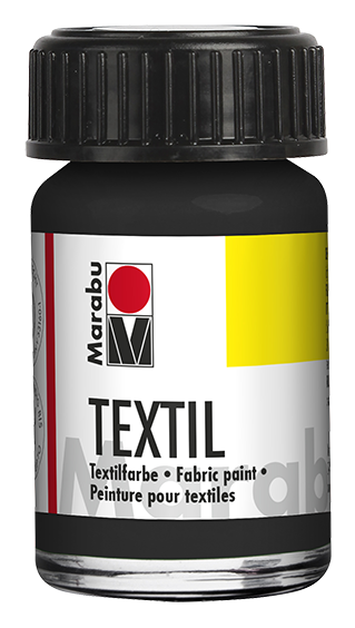 Marabu Textil 15 ml, schwarz