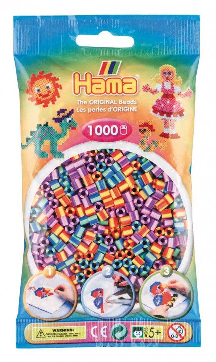 Hama Bügelperlen 1000Stück-streifen-mix