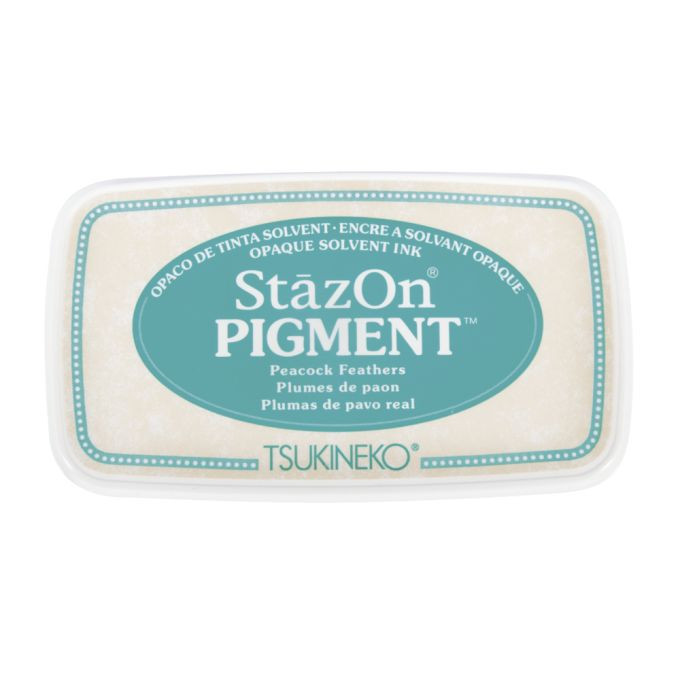 StazOn Pigment-Stempelkissen, türkis 9,6x5,5x2,2cm