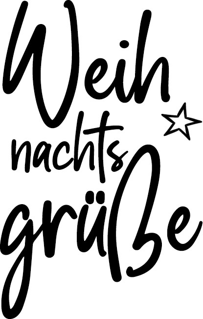 Stempel Weihnachtsgrüße 4x6cm
