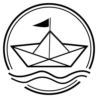 Stempel Origamiboot , 3cm ø