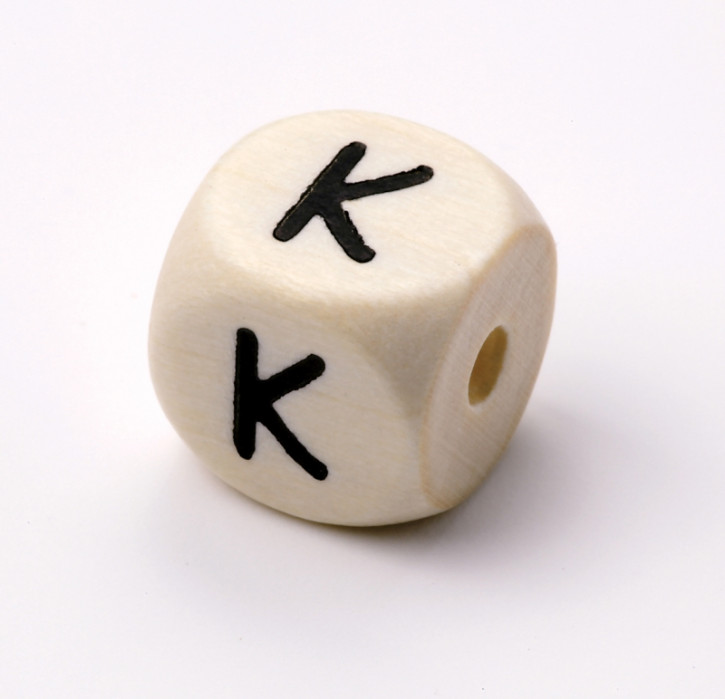 Schnulli-Buchstaben-Würfel 10 mm K