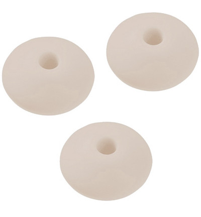 Schnulli-Silikon Linse 12mm, Btl.6Stück-Natur