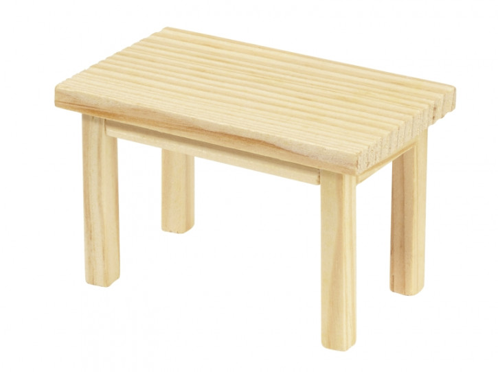 Holztisch rechteckig, 8x5x5cm
