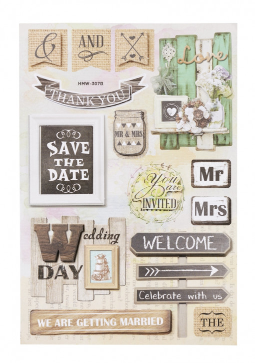 Sticker Hochzeit Vintage II