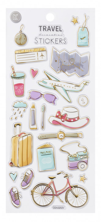 Glossy Sticker Reise
