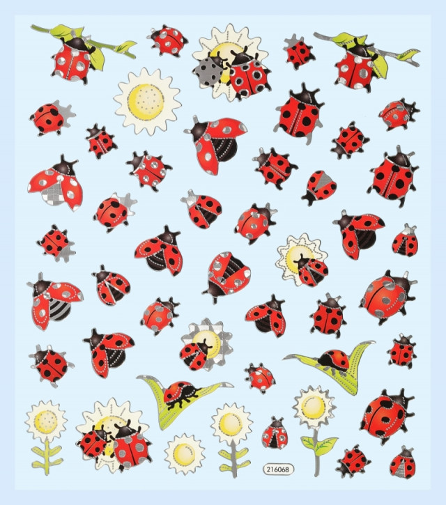 Hobby-Design Sticker Marienkaefer