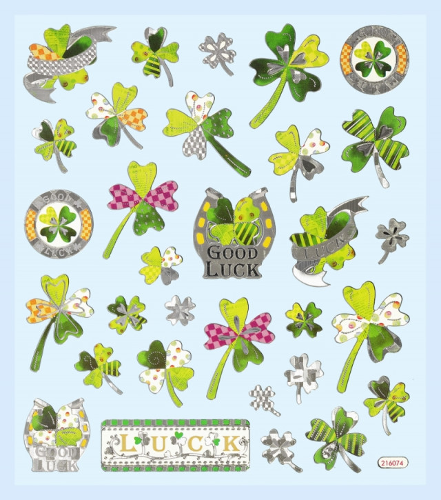 Hobby-Design Sticker Gluecksklee