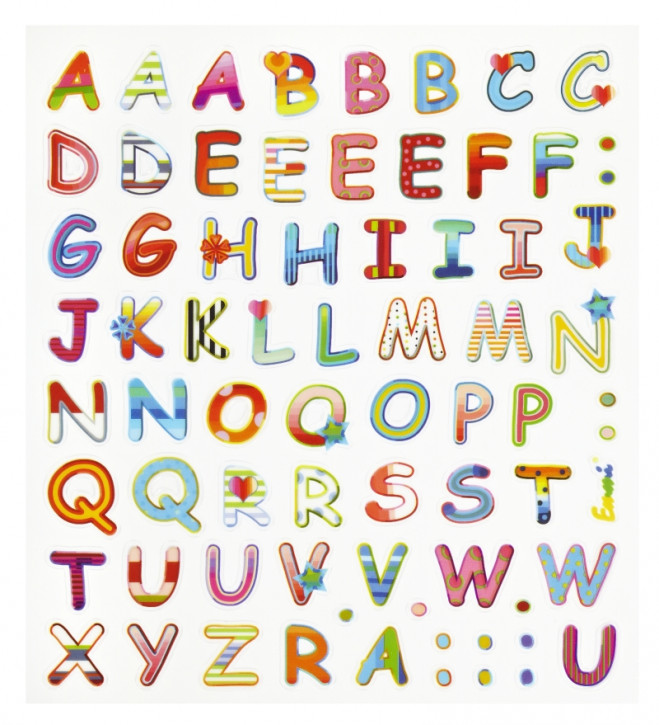Sticker Design Buchstaben