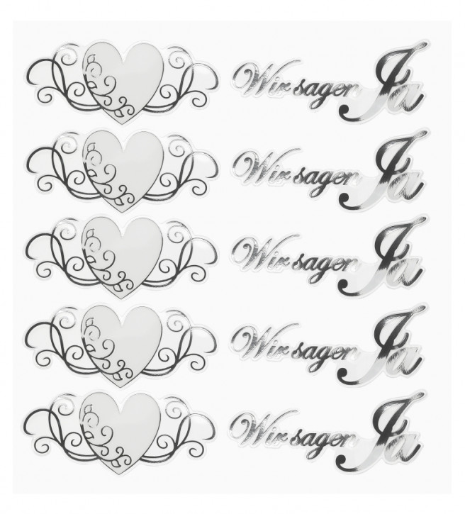 HOBBY-Design Sticker Wir sagen ja