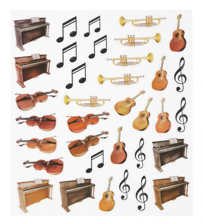 Hobby-Design Sticker Musik-Instrument