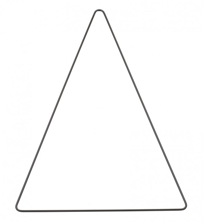 Metall Dreieck 20x30 cm schwarz