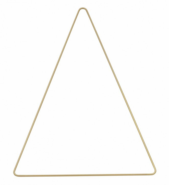 Metall Dreieck 20x30 cm gold