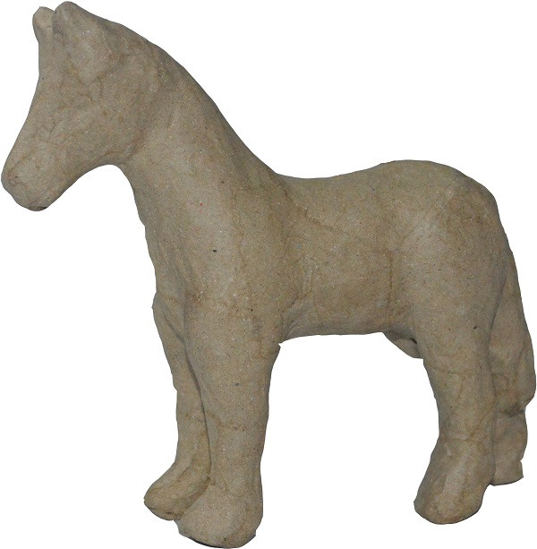 Pappmachee Figur "Pferd" 11 x 11 cm