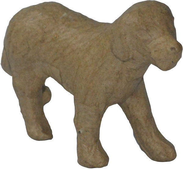Pappmachee Figur "Hund" 6 x 10 x 9 cm