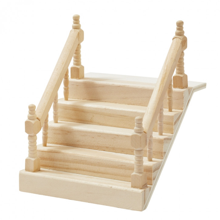 Treppe mit Handlauf 10,5 cm, Holz