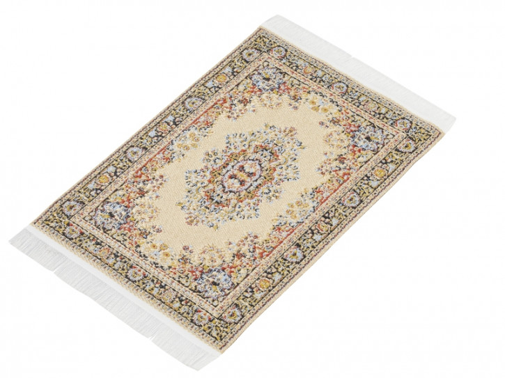 Teppich, 15x10 cm, beige