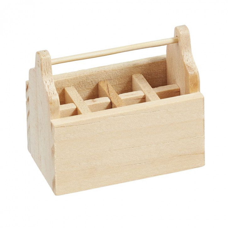 Werkzeugbox 4,4x2,6x3,8cm natur