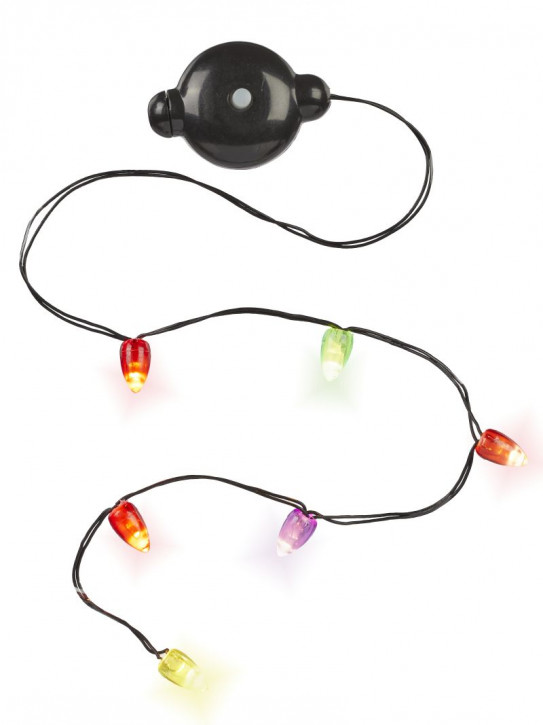 Mini LED Lichterkette 6 Lampen ca.50cm bunt m. 2 Batterien