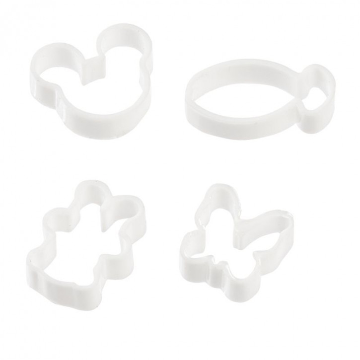 Ausstechformen ca.1cm, 4st. sort.