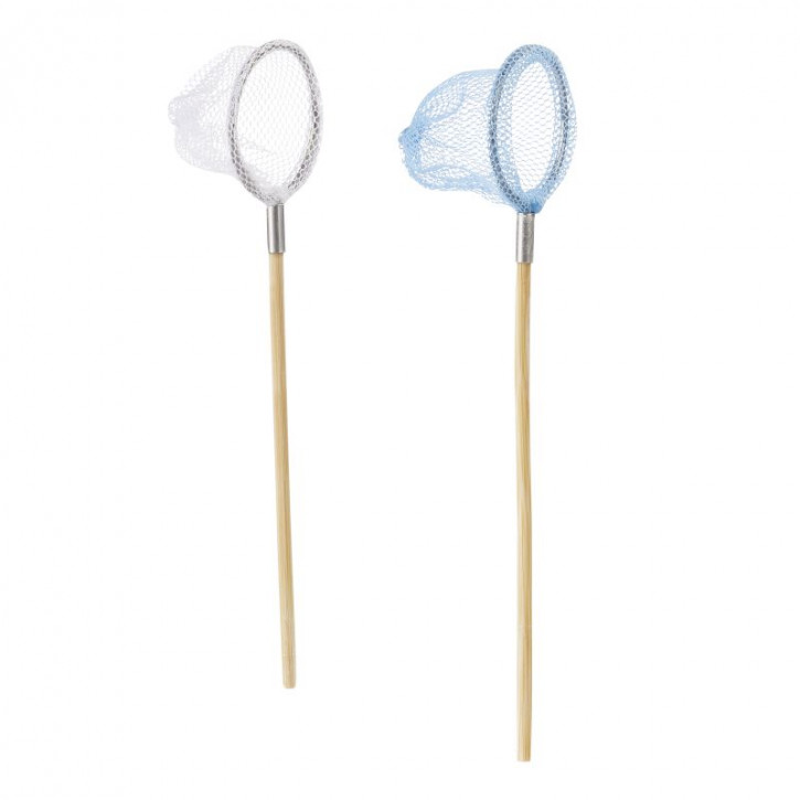 Kescher, 10,5cm, weiß/hellblau, 2St.sort.