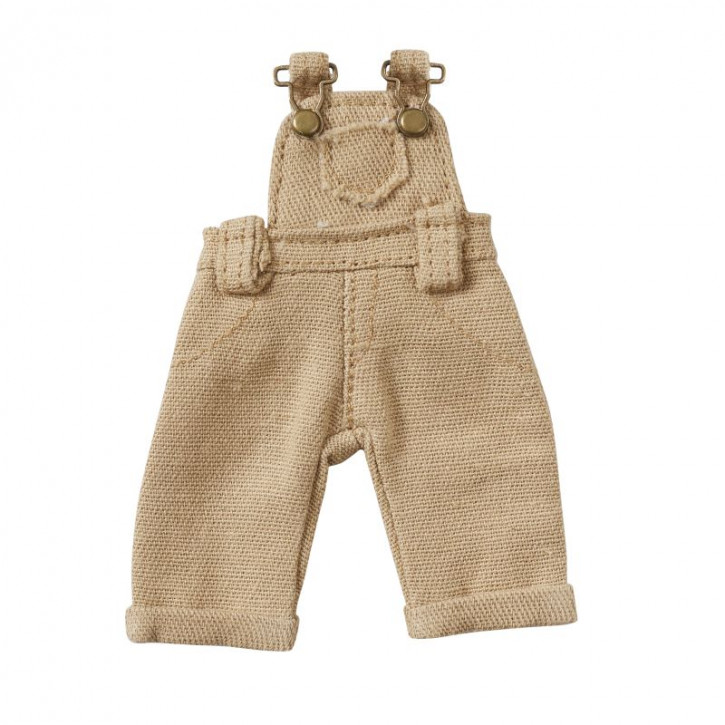 Latzhose, beige, 8,5x4cm