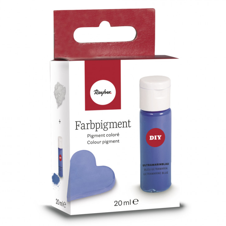 Farbpigment, ultramarinblau PET Flasche, SB-Box 20ml