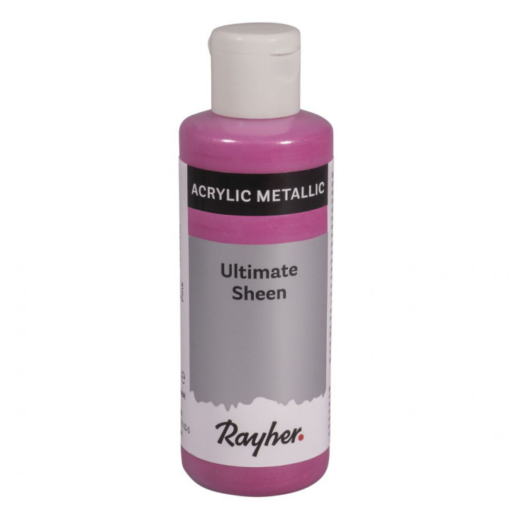 Ultimate Sheen Acrylfarbe, pink metallic, Flasche 80ml