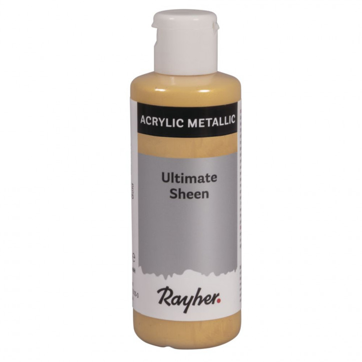 Ultimate Sheen Acrylfarbe, gold metallic, Flasche 80ml