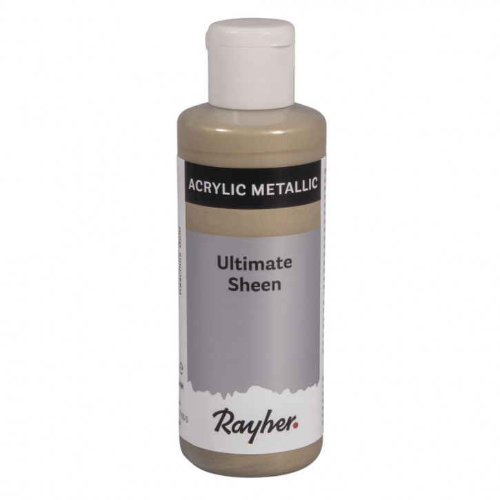 Ultimate Sheen Acrylfarbe, kaschmir gold metallic, Flasche 80ml