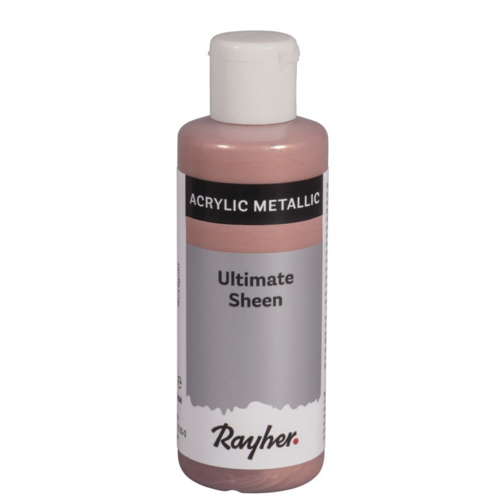 Ultimate Sheen Acrylfarbe, rose-gold metallic, Flasche 80ml