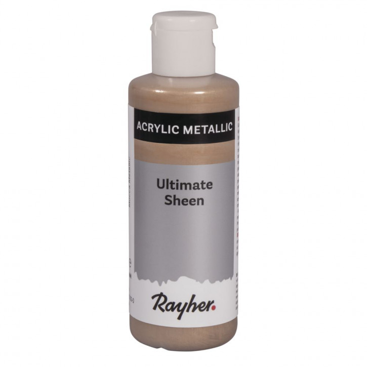 Ultimate Sheen Acrylfarbe, mocca metallic, Flasche 80ml
