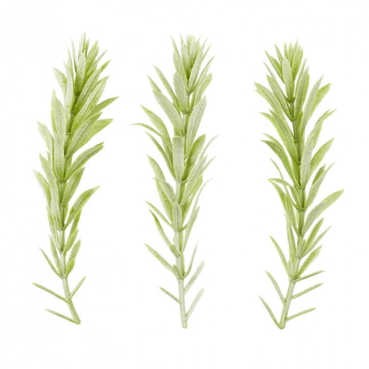 Mini-Zweig, ca. 8 cm, grau-grün, Btl. à 6 St.