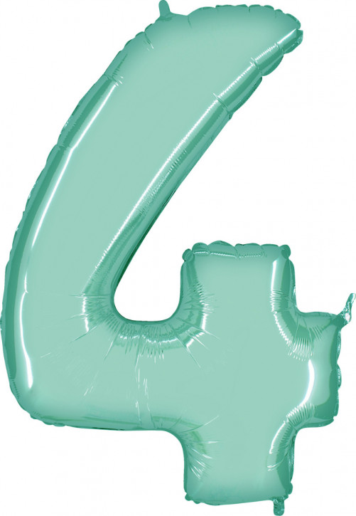 40" Folienzahl "4"-hellgrün