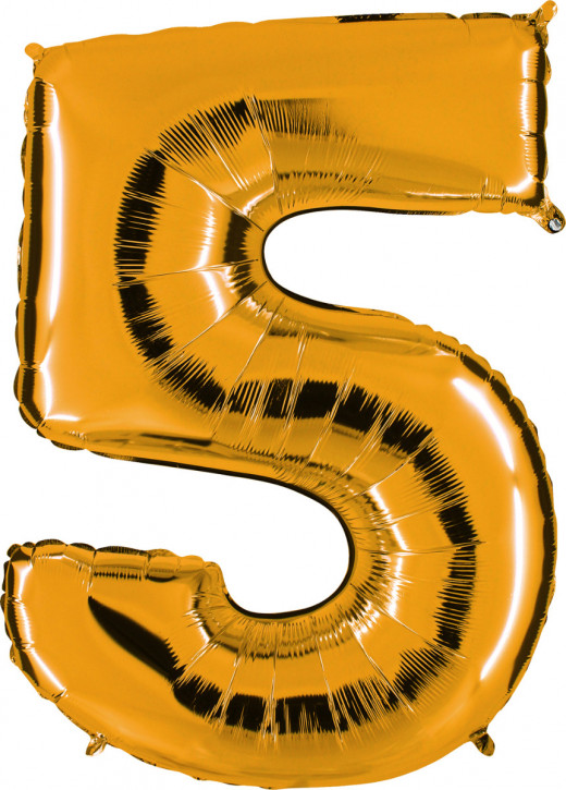 40" Folienzahl "5"-gold