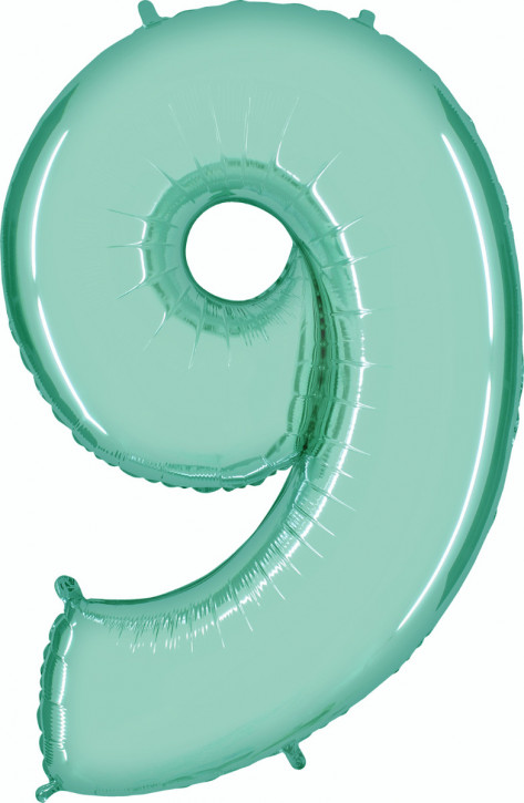 40" Folienzahl "9"-hellgrün