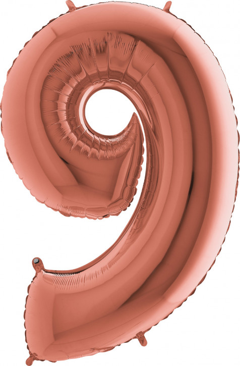 40" Folienzahl "9"-rosegold
