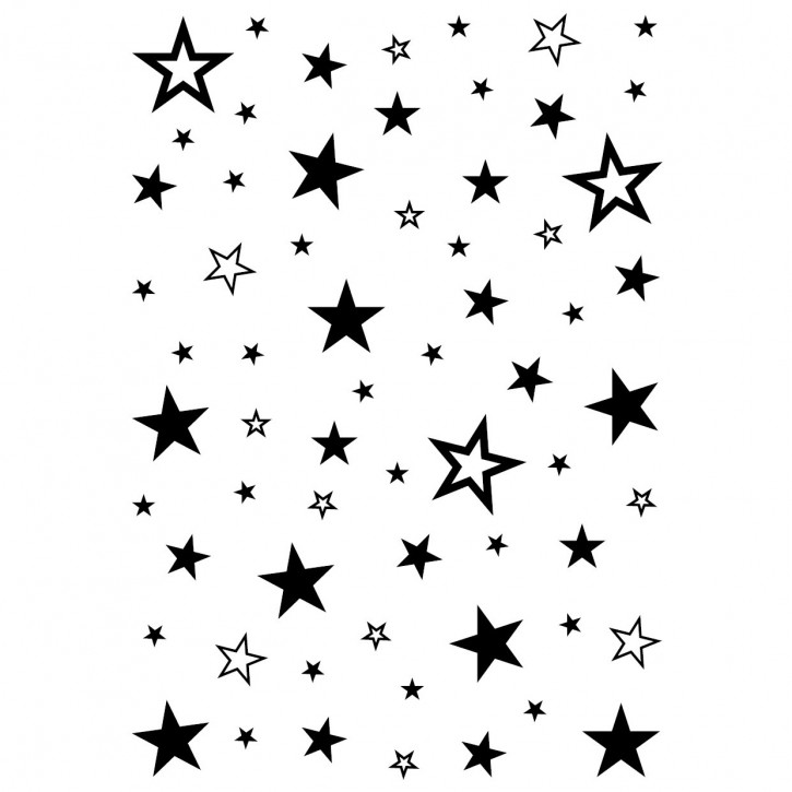Clear Stamps Sterne Hintergrund transparent 74x105mm 1teilig