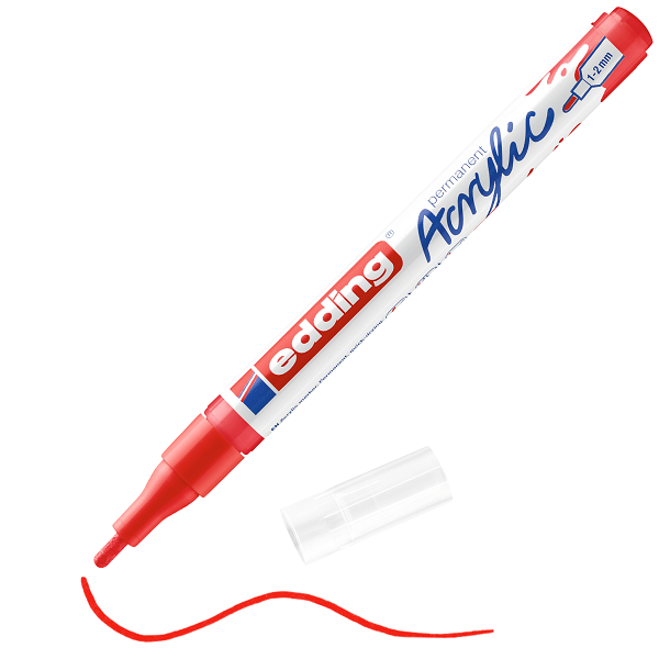edding 5300 Acrylmarker fein verkehrsrot, 1-2mm
