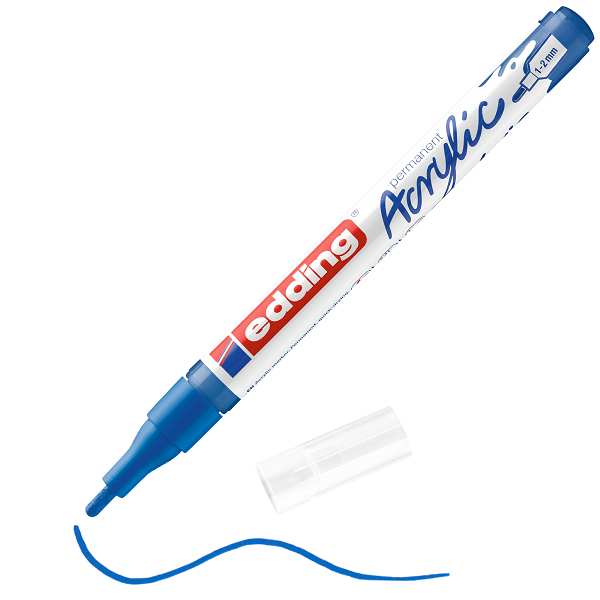 edding 5300 Acrylmarker fein enzianblau, 1-2mm