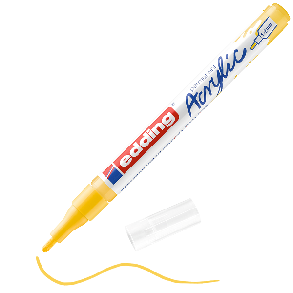 edding 5300 Acrylmarker fein verkehrsgelb, 1-2mm