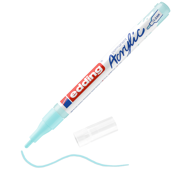edding 5300 Acrylmarker fein pastellblau, 1-2mm