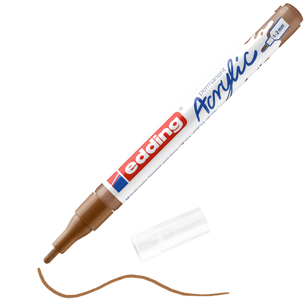 edding 5300 Acrylmarker fein haselnuss, 1-2mm