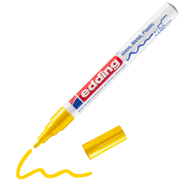 edding 751 Glanzlackmarker gelb, 1-2mm
