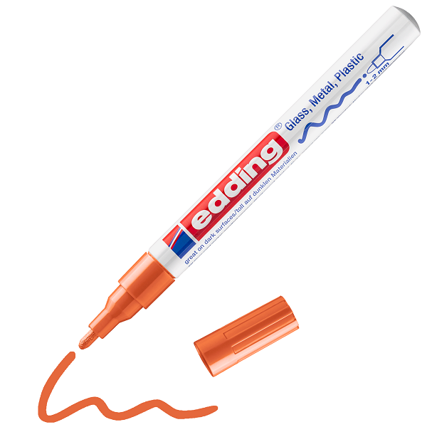 edding 751 Glanzlackmarker orange, 1-2mm