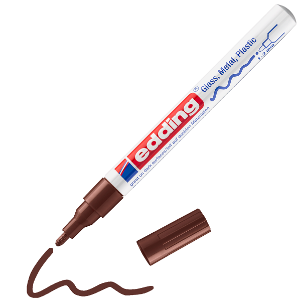 edding 751 Glanzlackmarker braun, 1-2mm